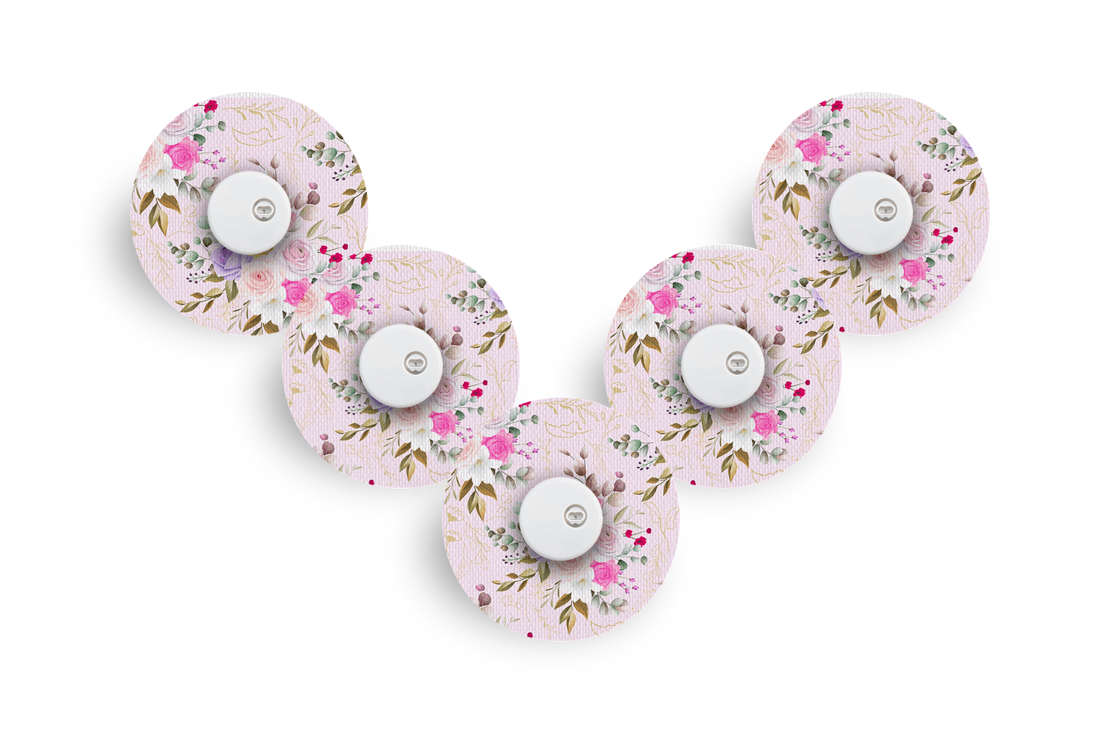 Vintage Bouquet Patch Pack for Libre 3 - 5 - Pack diabetes supplies and insulin pumps