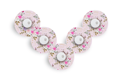 Vintage Bouquet Patch Pack for Libre 3 - 5 - Pack diabetes supplies and insulin pumps