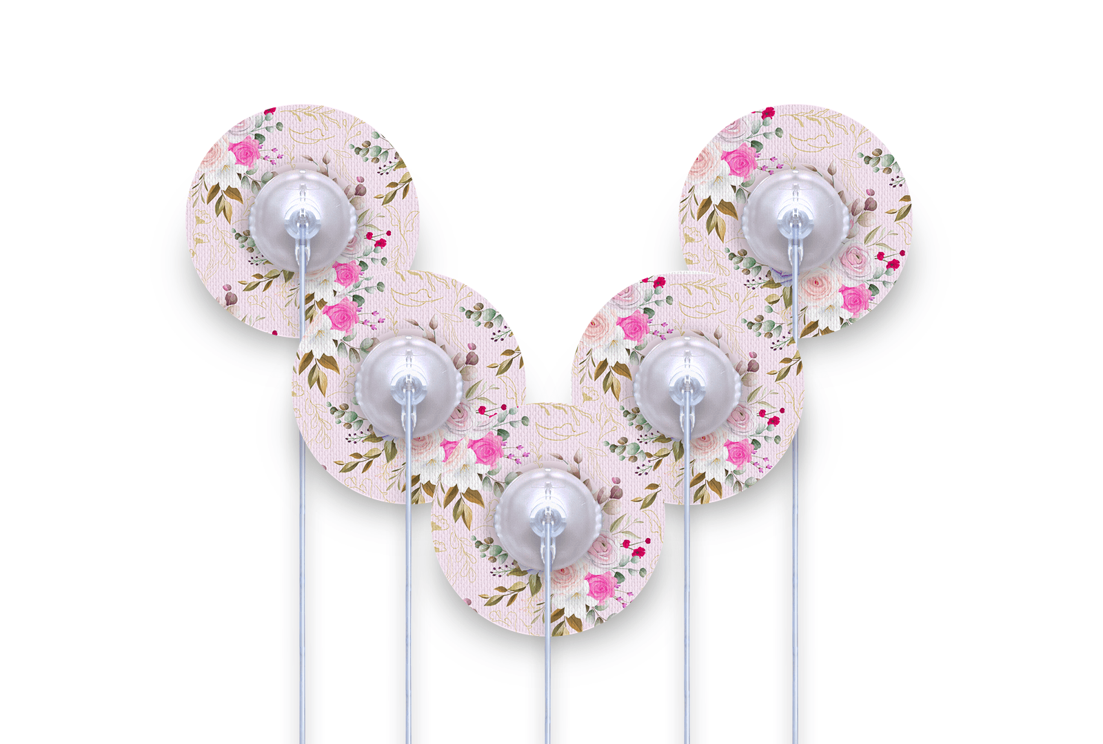 Vintage Bouquet Patch Pack for Ypsomed Mylife Orbit - 5 - Pack diabetes supplies and insulin pumps