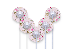 Vintage Bouquet Patch Pack for Ypsomed Mylife Orbit - 5 - Pack diabetes supplies and insulin pumps