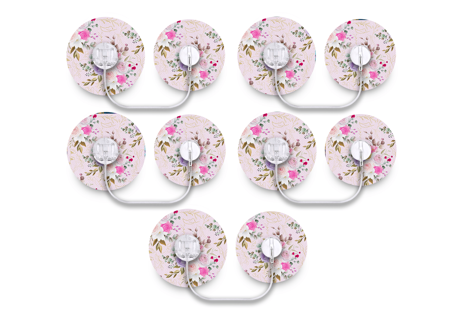 Vintage Bouquet Patch Pack for Tru - Steel - 5 - Pack diabetes supplies and insulin pumps