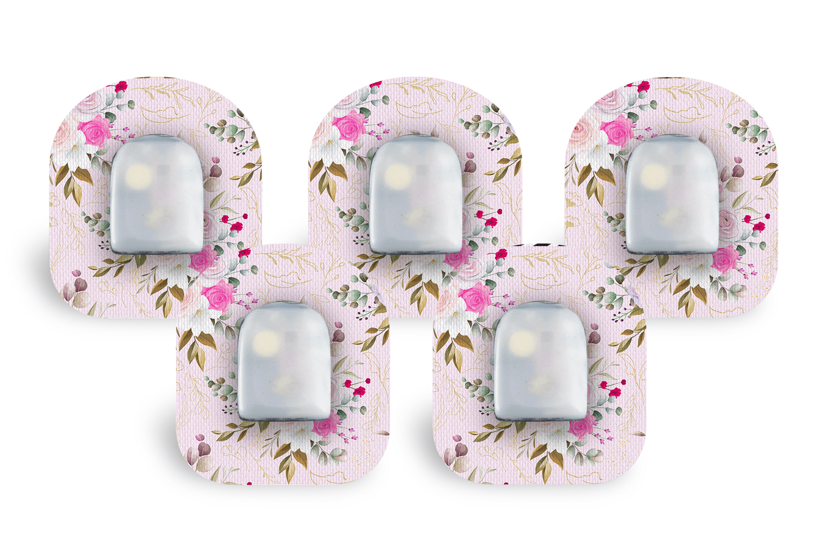 Vintage Bouquet Patch Pack for Omnipod - 5 Pack diabetes supplies and insulin pumps