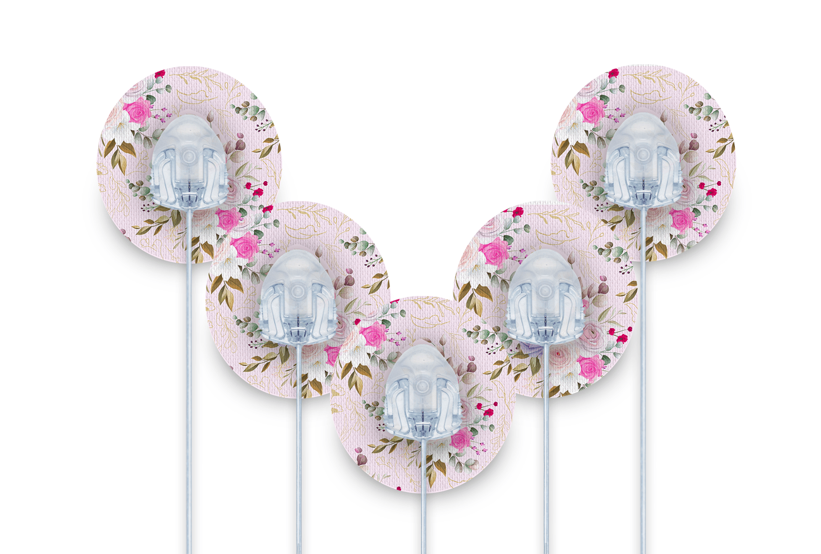 Vintage Bouquet Patch Pack for Autosoft 90 - 5 - Pack diabetes supplies and insulin pumps