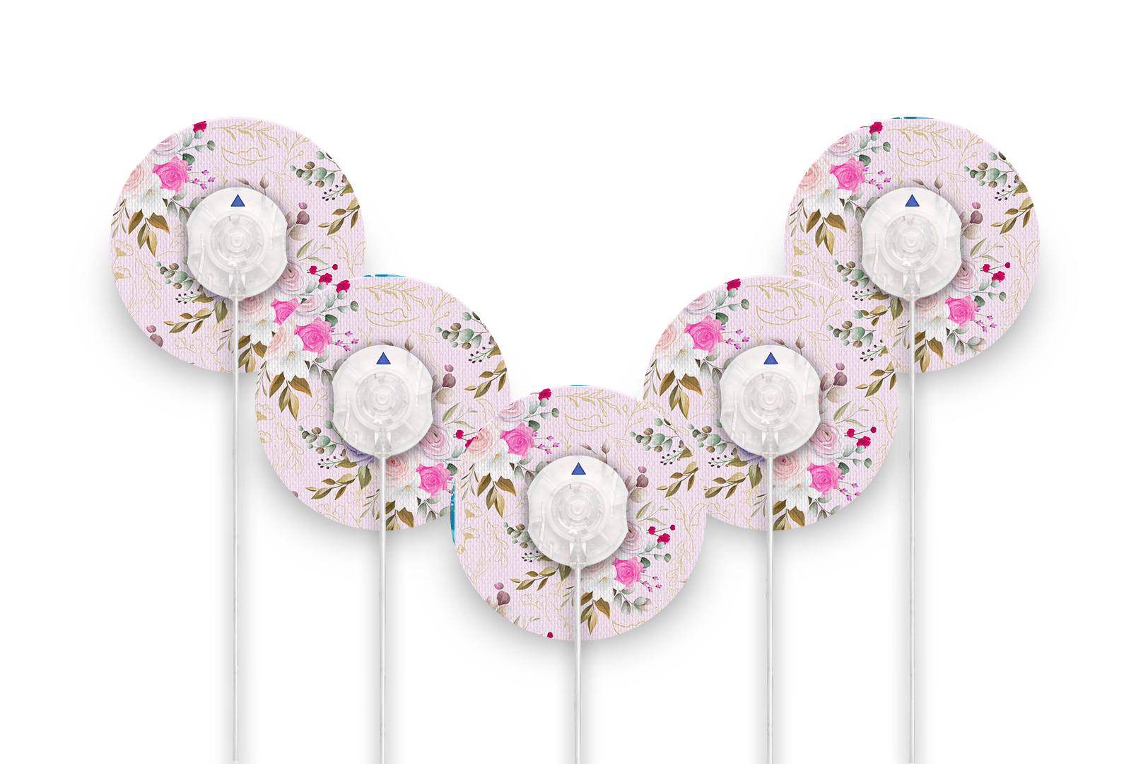 Vintage Bouquet Patch Pack for Quick Save - 5 - Pack diabetes supplies and insulin pumps