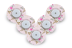 Vintage Bouquet Patch Pack for Freestyle Libre - 5 Pack diabetes supplies and insulin pumps