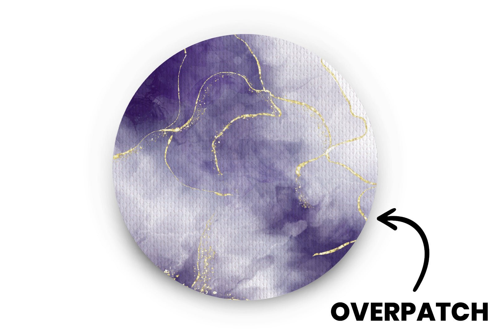 Violet Marble Patch - Overpatches for Single diabetes supplies and insulin pumps