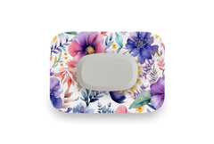 Watercolour Flowers Patch for GlucoRX Aidex diabetes supplies and insulin pumps
