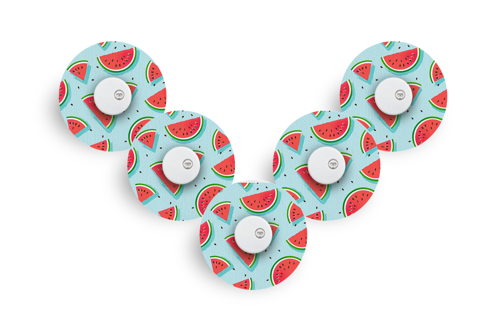 Watermelon Patch Pack for Libre 3 - 5 - Pack diabetes supplies and insulin pumps