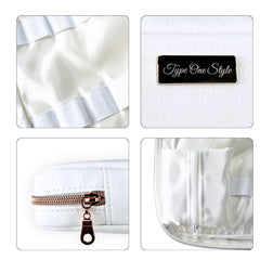 White Luxury T1D Essentials Bag for diabetes supplies and insulin pumps