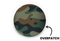 Woodland Camo Patch - Overpatches for Single diabetes supplies and insulin pumps