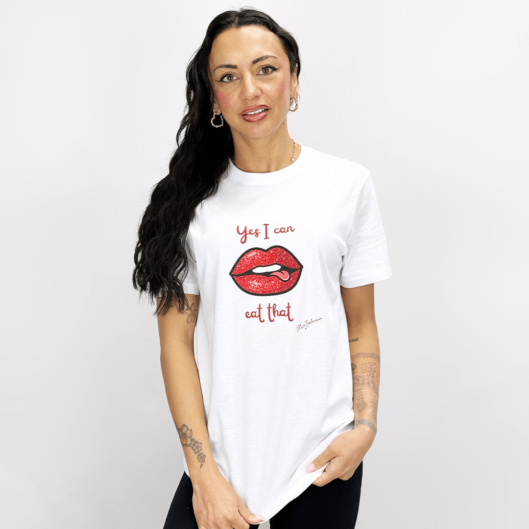Yes I can eat that T-Shirt for White diabetes supplies and insulin pumps