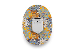 70's Funky Florals Patch - Glucomen Day for Single diabetes CGMs and insulin pumps