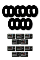 All Black Patches Matching Set for Dexcom G6 diabetes CGMs and insulin pumps