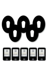 All Black Patches Matching Set for Dexcom G6 diabetes CGMs and insulin pumps