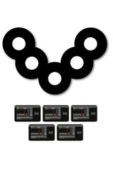 All Black Patches Matching Set for Freestyle Libre diabetes CGMs and insulin pumps