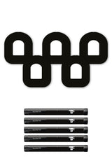 All Black Patches Matching Set for Omnipod diabetes CGMs and insulin pumps