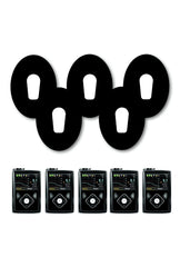 All Black Patches Matching Set for Dexcom G6 diabetes CGMs and insulin pumps