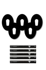 All Black Patches Matching Set for Dexcom G6 diabetes CGMs and insulin pumps