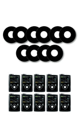 All Black Patches Matching Set for Freestyle Libre diabetes CGMs and insulin pumps