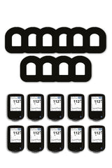 All Black Patches Matching Set for Omnipod diabetes CGMs and insulin pumps