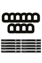 All Black Patches Matching Set for Omnipod diabetes CGMs and insulin pumps