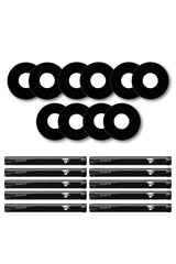 All Black Patches Matching Set for Freestyle Libre diabetes CGMs and insulin pumps