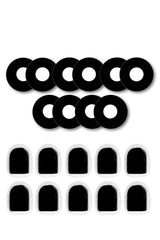 All Black Patches Matching Set for Freestyle Libre diabetes CGMs and insulin pumps