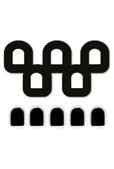 All Black Patches Matching Set for Omnipod diabetes CGMs and insulin pumps