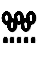 All Black Patches Matching Set for Dexcom G6 diabetes CGMs and insulin pumps