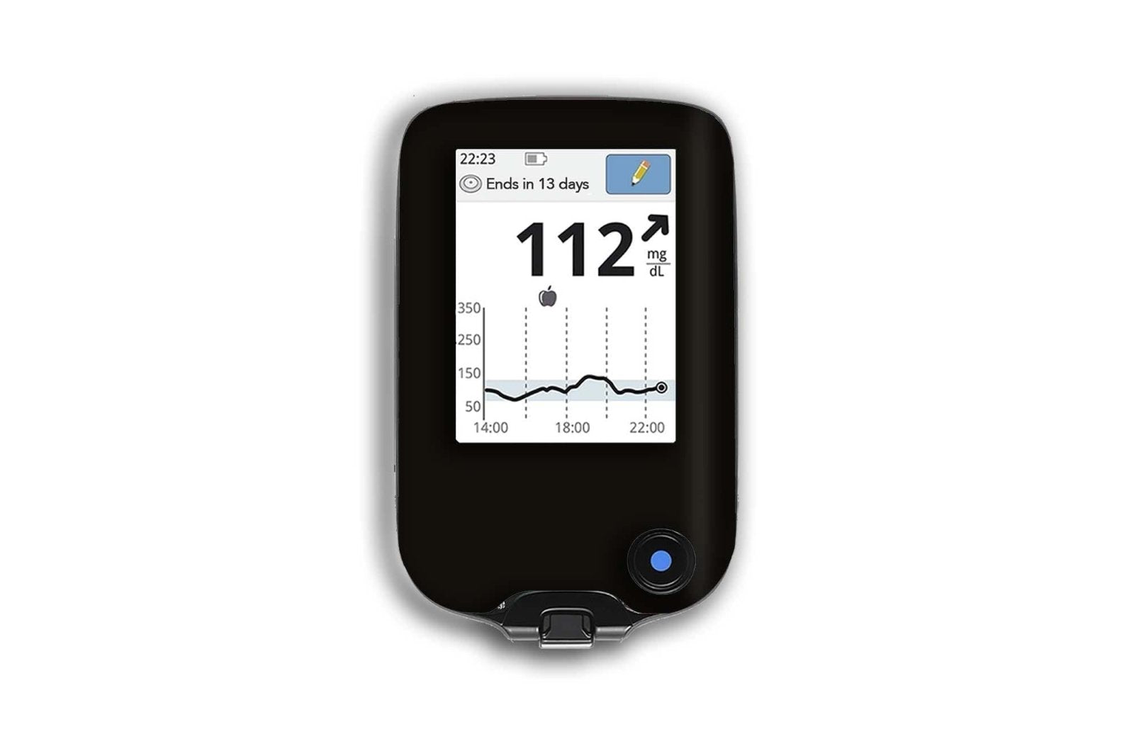 All Black Sticker - Freestyle Libre Reader for diabetes CGMs and insulin pumps