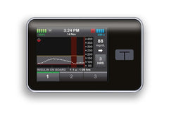 All Black Sticker - T-Slim for diabetes CGMs and insulin pumps