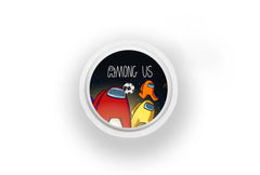 Among Us Sticker for Freestyle Libre 1, 2, or 2+ diabetes supplies and insulin pumps