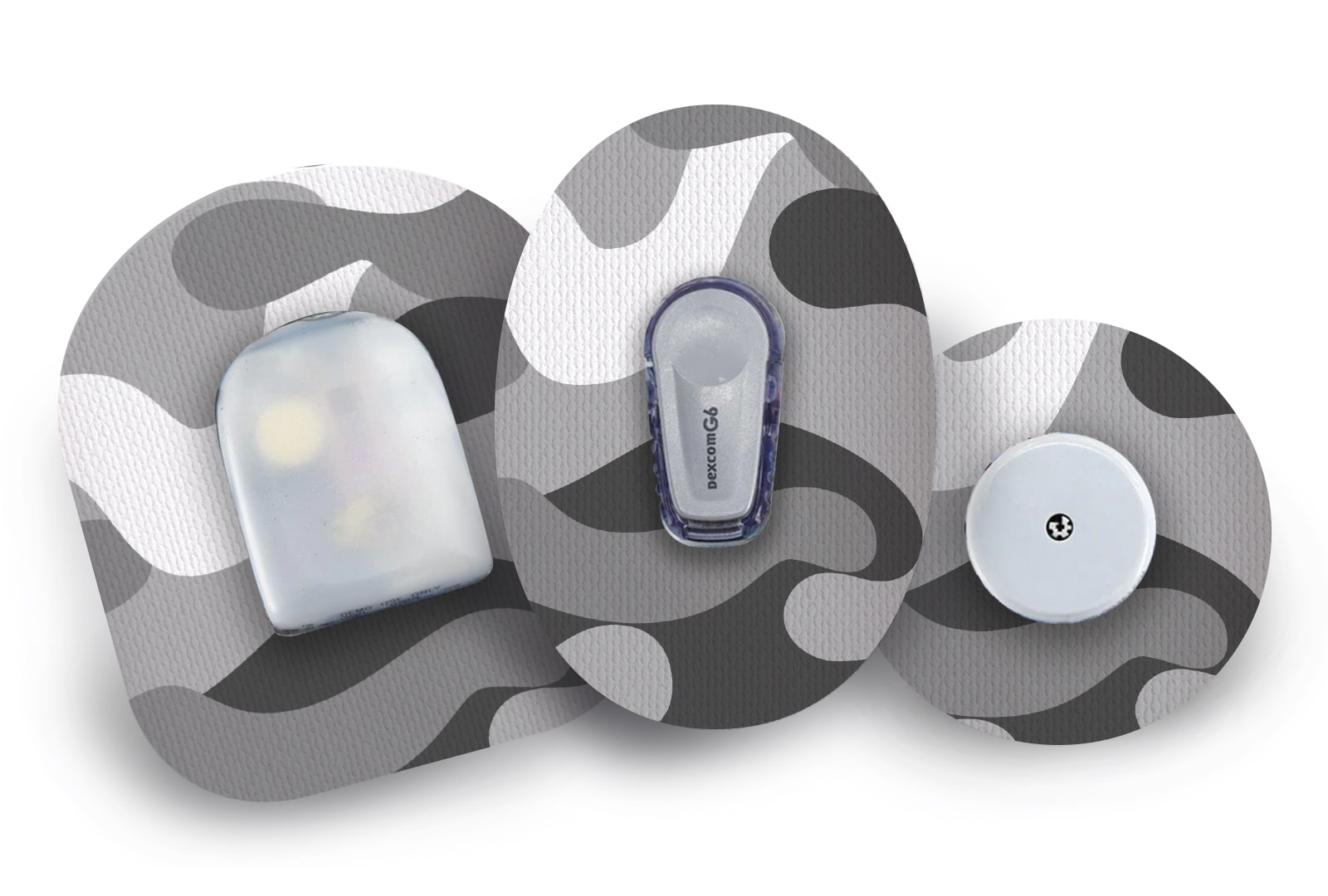 Arctic Camo Patch for Freestyle Libre 2 diabetes CGMs and insulin pumps