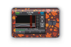 Autumn Leaves Sticker - T-Slim for diabetes CGMs and insulin pumps