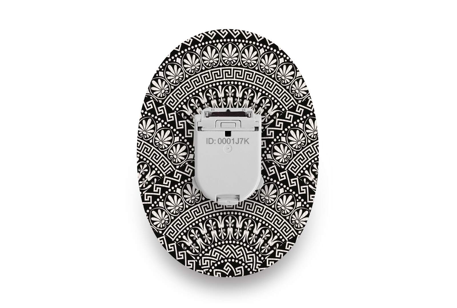 Black Pattern Patch - Glucomen Day for Single diabetes CGMs and insulin pumps