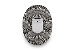 Black Pattern Patch - Glucomen Day for Single diabetes CGMs and insulin pumps