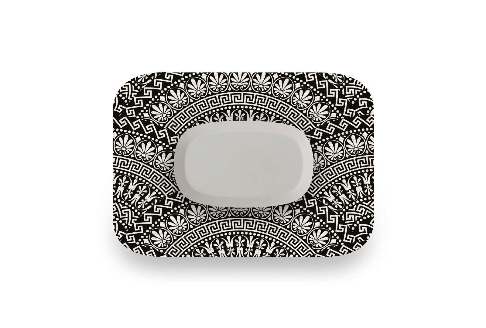 Black Pattern Patch - GlucoRX Aidex for Single diabetes CGMs and insulin pumps