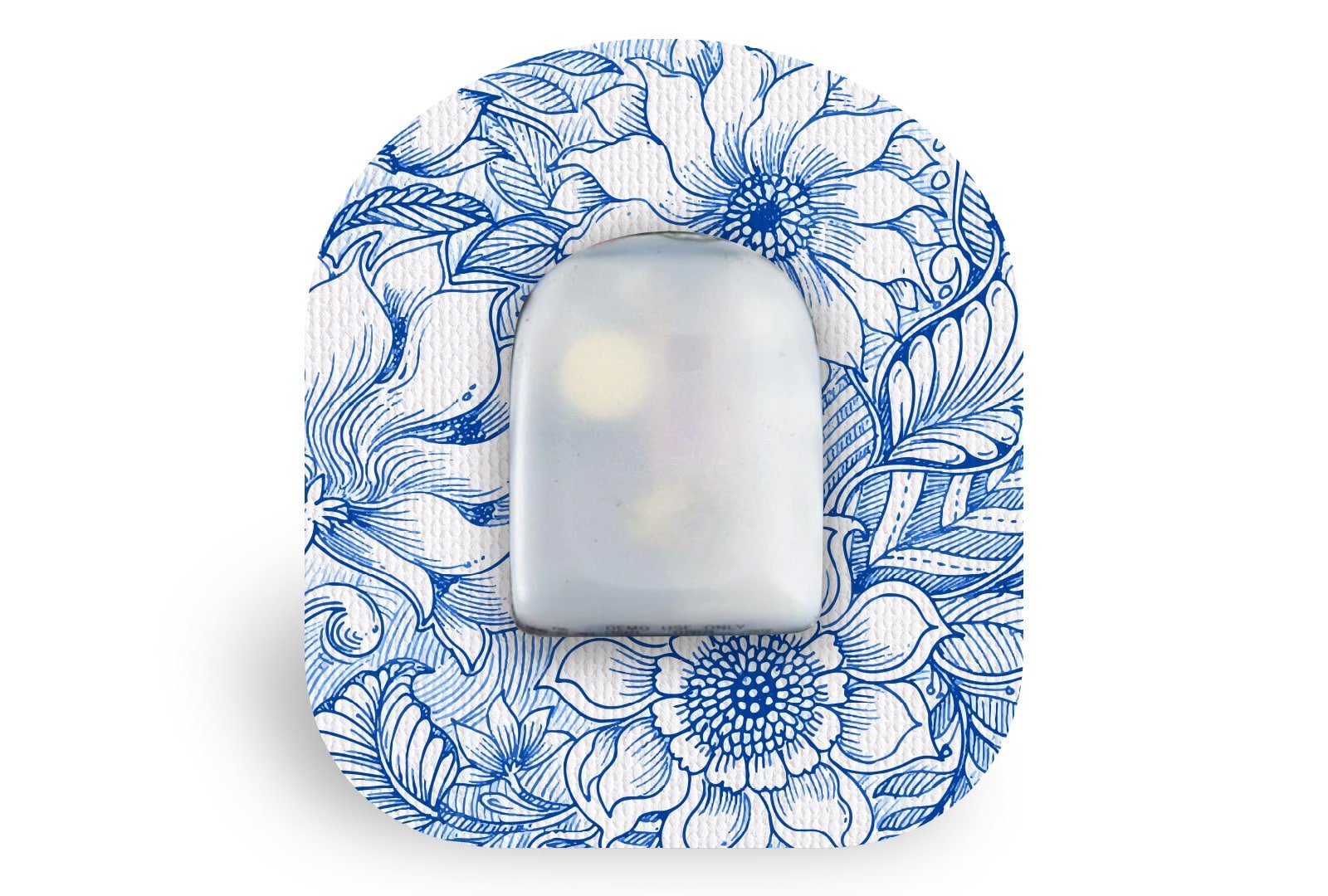 Blue Beauty Patch - Omnipod for Single diabetes supplies and insulin pumps