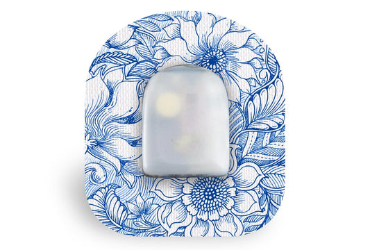 Blue Beauty Patch - Omnipod for Single diabetes supplies and insulin pumps