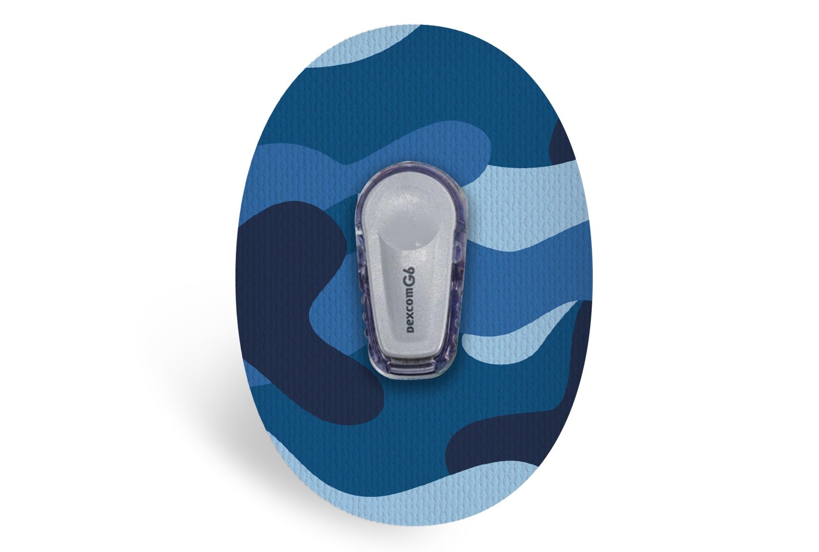 Blue Camo Patch - Dexcom G6 / One for Dexcom G6 / One diabetes CGMs and insulin pumps