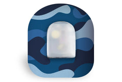 Blue Camo Patch - Omnipod for Omnipod diabetes CGMs and insulin pumps
