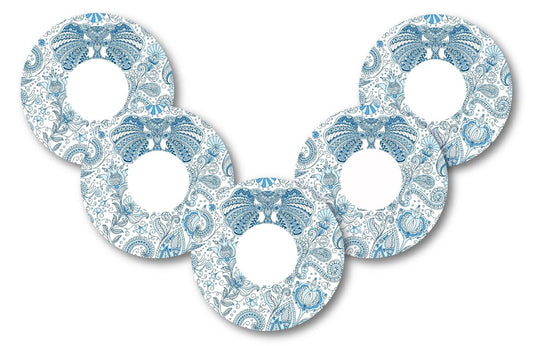 Blue Elephant Patch Pack for Freestyle Libre - 5 Pack diabetes CGMs and insulin pumps