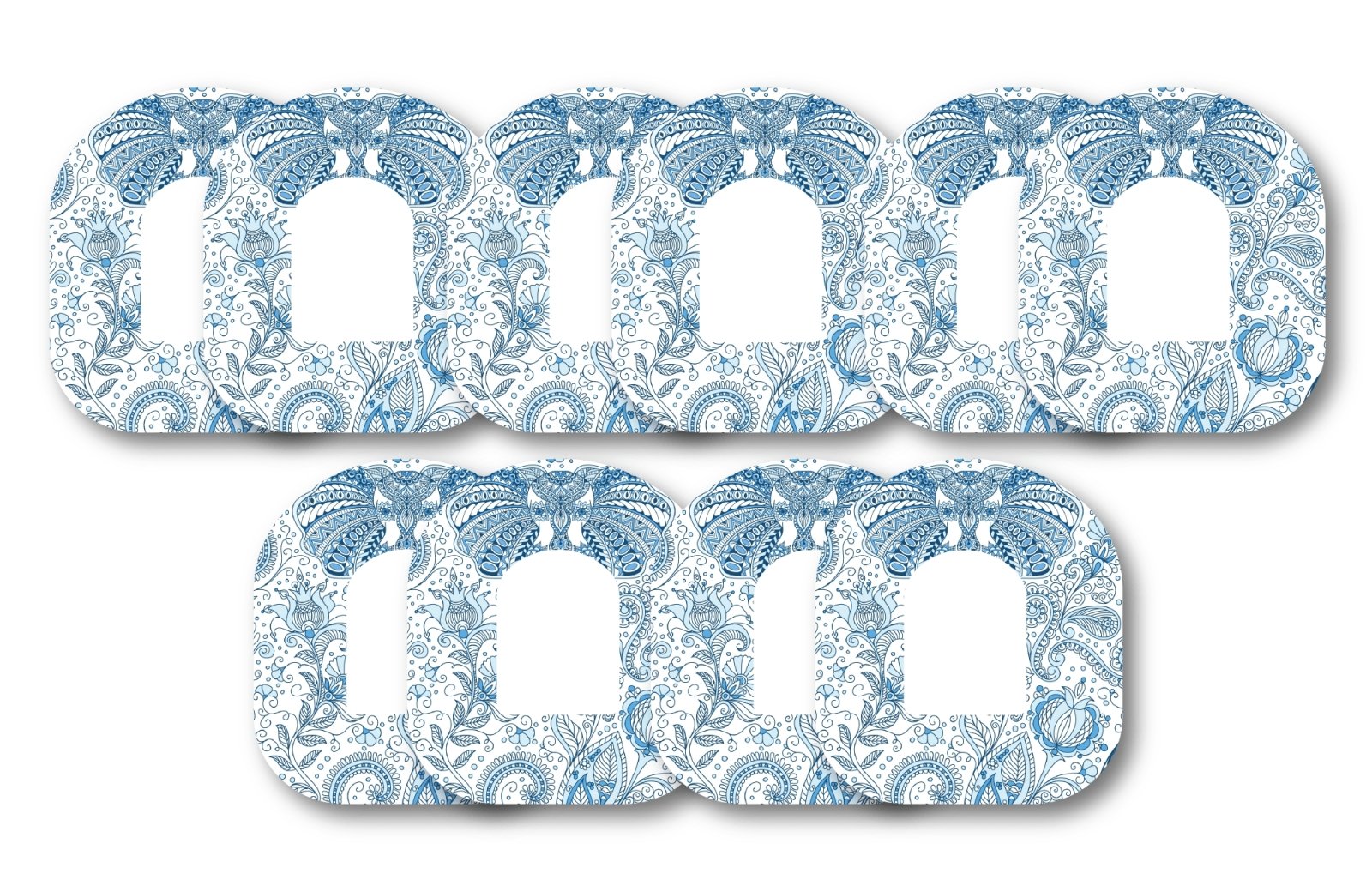 Blue Elephant Patch Pack for Omnipod - 10 Pack diabetes CGMs and insulin pumps