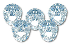 Blue Elephant Patch Pack for Guardian Enlite - 5 Pack diabetes CGMs and insulin pumps