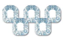 Blue Elephant Patch Pack for Omnipod - 5 Pack diabetes CGMs and insulin pumps