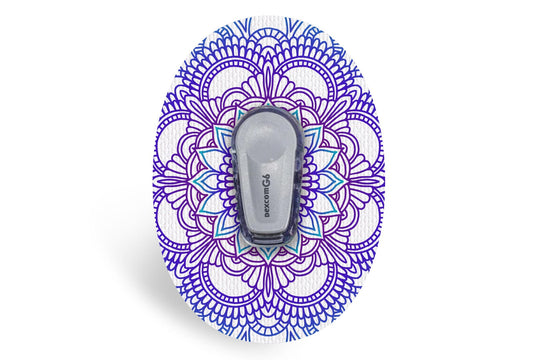 Blue Mandala Patch - Dexcom G6 / One for Single diabetes CGMs and insulin pumps