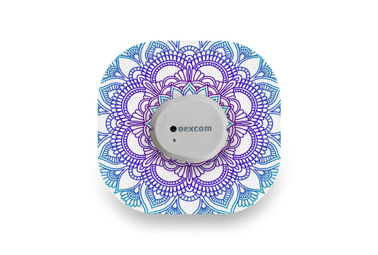Blue Mandala Patch - Dexcom G7 / One+ for Single diabetes CGMs and insulin pumps