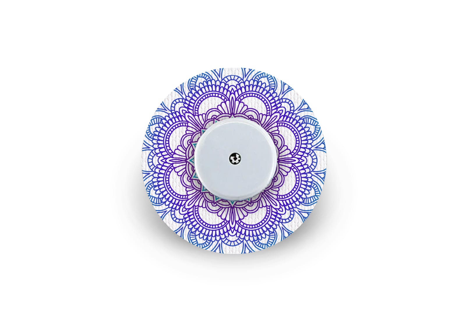 Blue Mandala Patch - Freestyle Libre for diabetes CGMs and insulin pumps