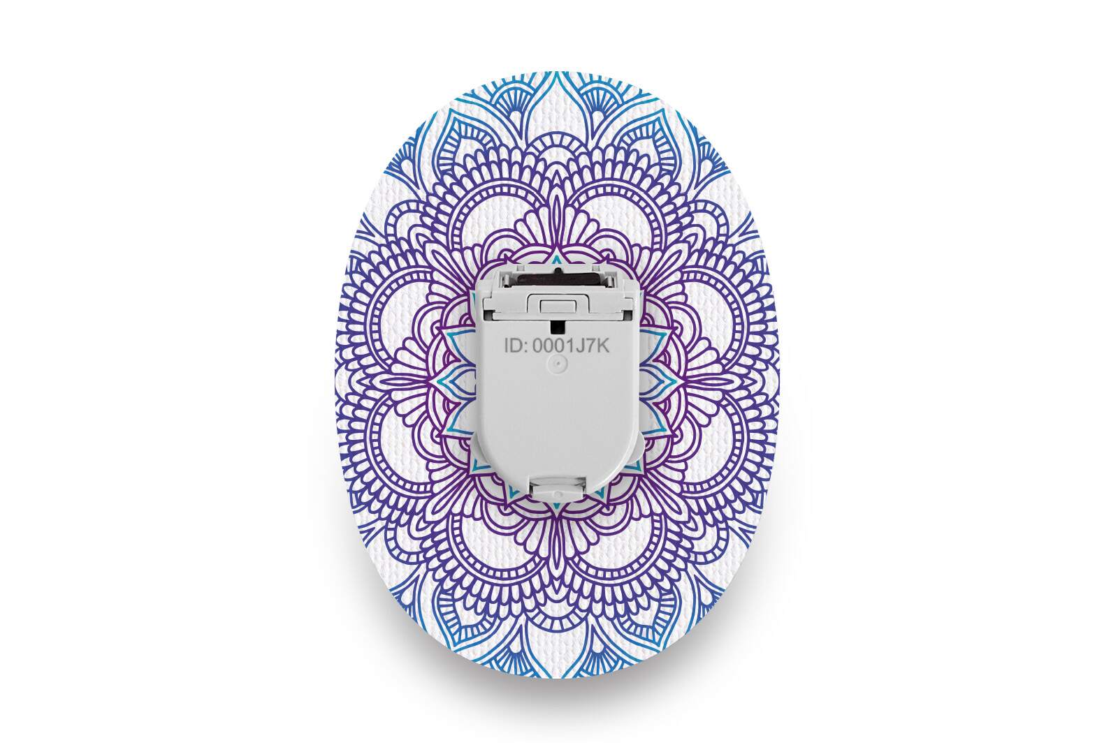 Blue Mandala Patch - Glucomen Day for Single diabetes CGMs and insulin pumps