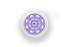 Blue Mandala Sticker for Novopen 4, 5, 6, or Echo diabetes supplies and insulin pumps